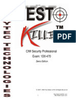 CIW Security Professional Exam: 1D0-470: Demo Edition