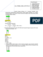 Soal Relativitas Kelompok 1