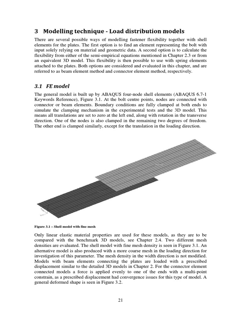 Fastener Modeling in ABAQUS Analysis | PDF | Beam (Structure) | Screw
