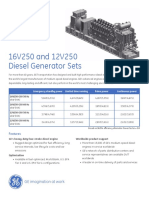 16V250 and 12V250 Diesel Generator Sets: Stationary Power