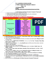 Create Excel table for school supplies