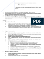 Documento Iii Fórum Administrativo de Pequenos Grupos