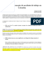 Evolución Del Concepto de Accidente de Trabajo en Colombia