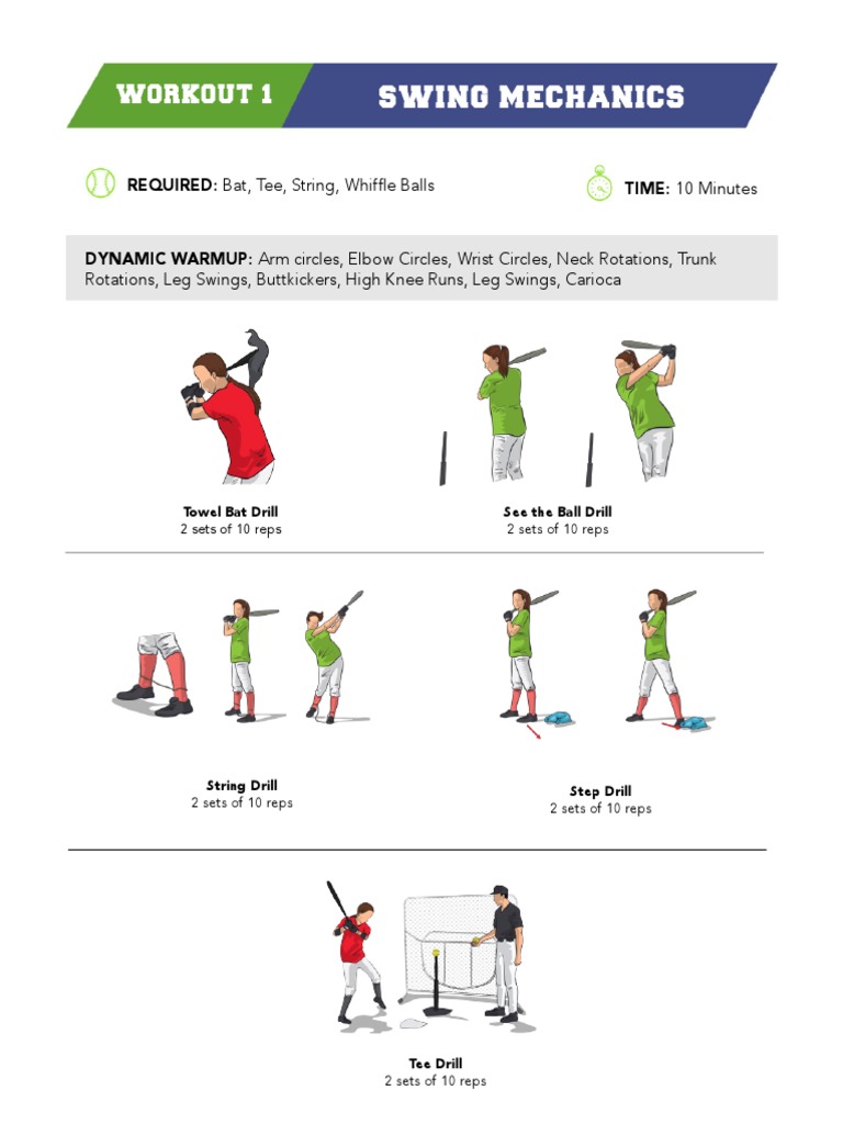 Backyard Softball Hitting Workouts 1128 | PDF | Softball | Drill