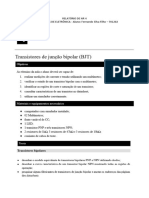 Relatório de medições em transistores e circuitos lógicos