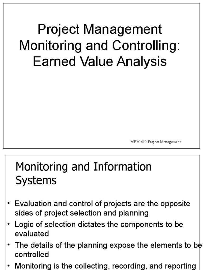 Earned Value Analysis in Project Management | PDF | Project Management ...