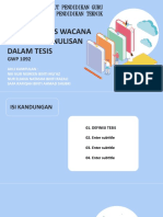 Analisis Jenis Wacana Dan Gaya Penulisan Dalam Tesis: Institut Pendidikan Guru Kampus Pendidikan Teknik