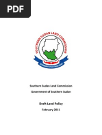 Download Draft Land Policy by Sudan North-South Border Initiative SN49322360 doc pdf