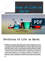 Evolution of Life On Earth: General Biology 2