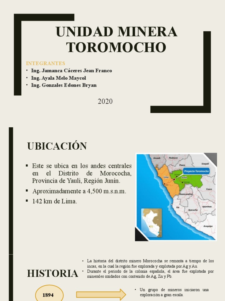 Unidad Minera Toromocho | PDF | Minería | Gobierno
