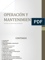 Operación y Mantenimiento - Aspersion