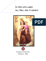 Cuadernillo Escapulario del Carmen recopilac