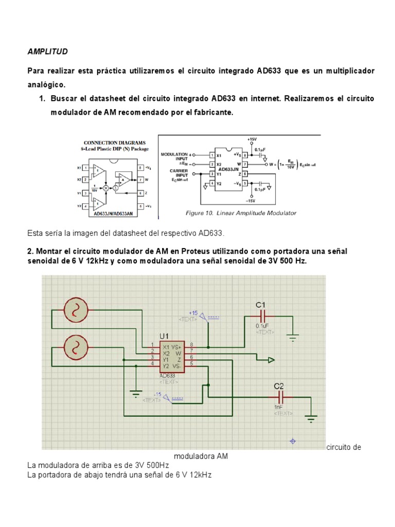 Circuito AD633 para Modulador AM | PDF | Informática