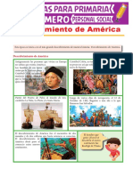 Descubrimiento de América para Primer Grado de Primaria