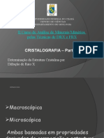 Cristalografia Aula5 Difração Cursorx