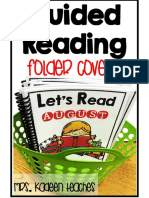 Guided Reading Folder Covers Free
