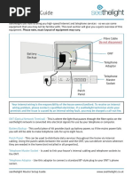 Quick Set Up Guide: Fibre Cable