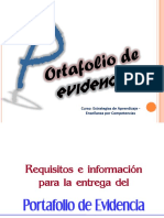 Requisitos Portafolio de Evidencia