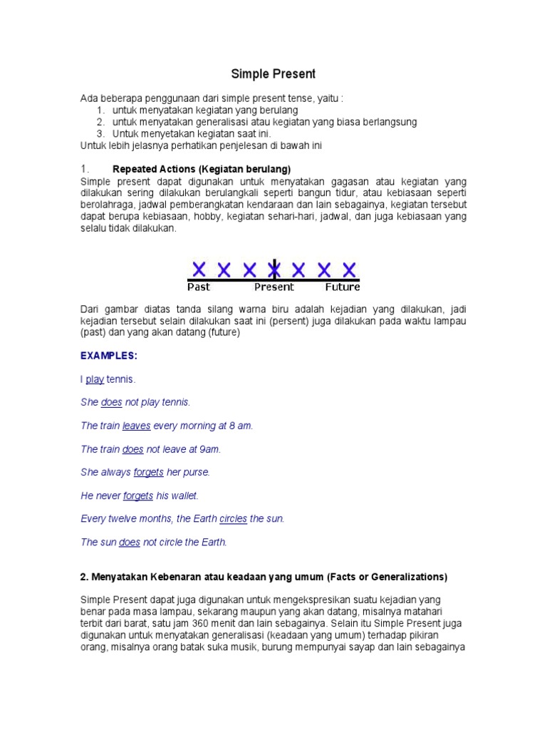 Penggunaan Simple Present Tense | PDF