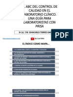 El Abc Del Control de Calidad en El Laboratorio Clínico - Una Guía para Laboratoristas Con Prisa - Giancarlo Torres Gamarra