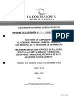 Informe de Auditoria Hospital Santa Gema Yurimaguas