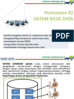 Basis Data Pertemuan#2