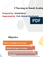 Nursing Shortage in Saudi Arabia 1