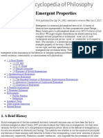 Emergent Properties (Stanford Encyclopedia of Philosophy)