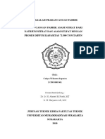 Makalah Prarancangan Pabrik Prarancangan Pabrik Asam Nitrat Dari Natrium Nitrat Dan Asam Sulfat Dengan Proses Diffusi Kapasitas 72.500 Ton/Tahun