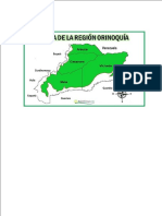 Mapa de La Región Orinoquia