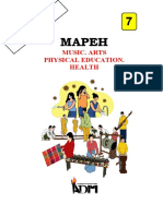 Mapeh 7: Music. Arts Physical Education. Health