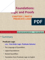 The Foundations: Logic and Proofs: Chapter 1, Part Ii: Predicate Logic