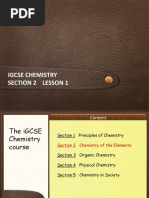 IGCSE Chemistry Section 2 Lesson 1