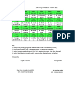 Jadwal Siaga Banjir Februari