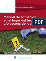 Manual Actuacion Lugar Hecho Escena Delito