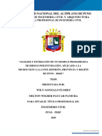 Analisis y Estimacion de Un Modelo Probabilista de Riego Por Inumdacion