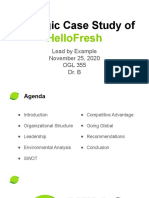 Strategic Case Study of Hellofresh