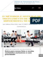 19 Métodos e Sistemas de Treinamento de Força e Hipertrofia Muscular