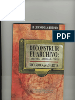 3 - Deconstruir El Archivo. Ricardo Nava.