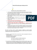 Segunda lista exercícios trio entrega