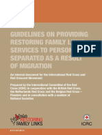 2010 - ICRC Guidelines On RFL Services To Persons Separated As A Result of Migration