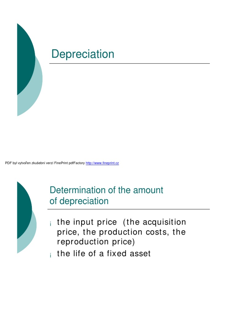 Understanding Depreciation Methods | PDF | Depreciation | Book Value