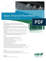 Open Channel Flow Meter: Integrated Level Transmission