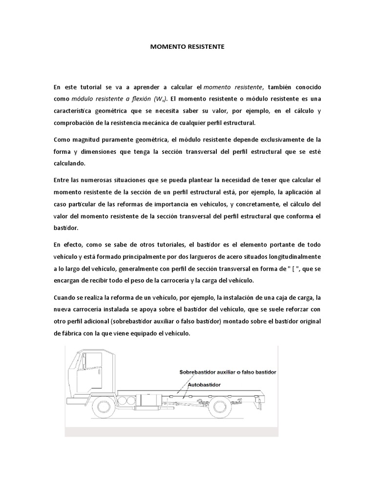 Momento Resistente - (Hugo) | PDF | Doblar | Mecanica clasica