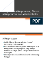 Pengenalan Mikroprosesor, Sistem Mikroprosesor Dan Mikrokontroler