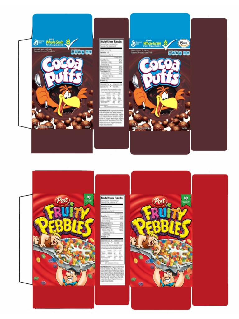 Cereal Printables 2 | PDF