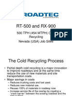 RT-500 and RX-900 Cold Recycling Process