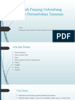 Pengaruh Panjang Gelombang Terhadap Pertumbuhan Tanaman