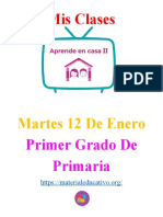 Mis Clases 1 Er Grado MARTES12 Enero Primaria