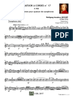 (Free Scores - Com) - Mozart Wolfgang Amadeus Quatuor 1er Mouvement Saxophone Alto 4694 107788